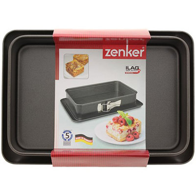 Zenker Taartbakvorm TESSA - Zwart - 28 x 18 x 7 cm - Springvorm - Non Stick