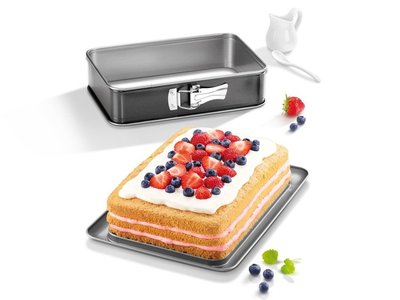 Zenker Taartbakvorm TESSA - Zwart - 28 x 18 x 7 cm - Springvorm - Non Stick
