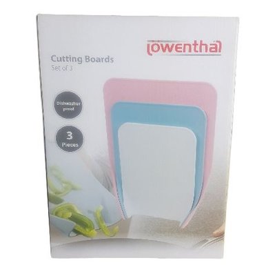 Lowentahl snijplanken set - Multicolor - 3 delig - Vis, Groenten, Vlees, Overig