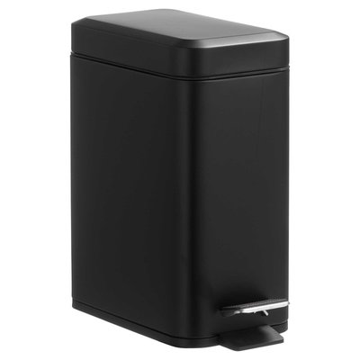 Pedaalemmer MICKEY - Zwart - Rechthoek - 5L - 14 x 28.5 x 30.5 cm