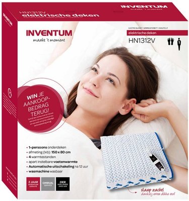 Inventum HN1312V - Elektrische deken- 150 x 80 cm
