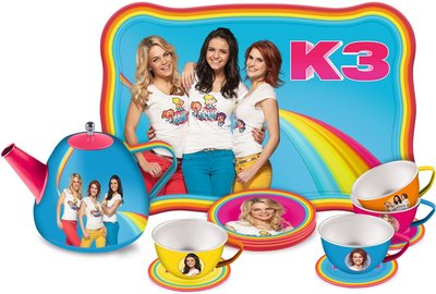 K3 Theeservies - Multicolor - Aluminium - 14 delig