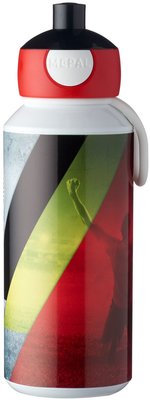 Pop-up beker België - Rood / Geel - Mepal - 400 ml - 6,4 x 7 x 18,4 cm
