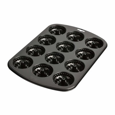 Kaiser 12-Muffin Bakvorm - Zwart - Metaal