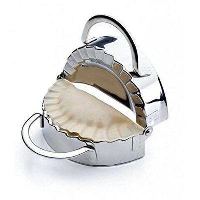2 in 1 Ravioli Maker - Zilver - Ravioli Vorm en Deeg Uitsteker - Ø 10 cm