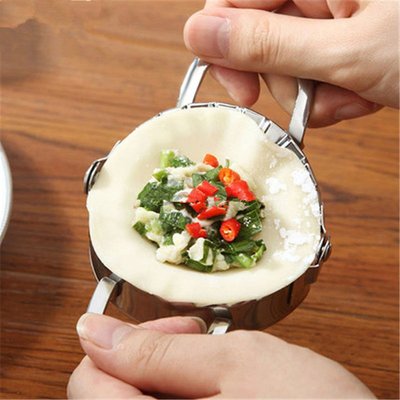 2 in 1 Ravioli Maker - Zilver - Ravioli Vorm en Deeg Uitsteker - Ø 10 cm