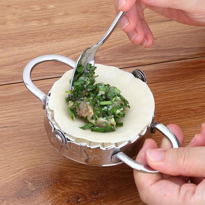 2 in 1 Ravioli Maker - Zilver - Ravioli Vorm en Deeg Uitsteker - Ø 10 cm