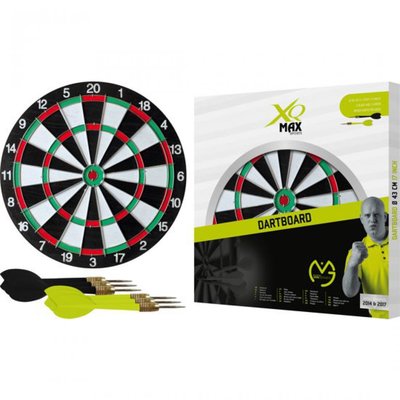 XQ Dartbord Michael van Gerwen Incl. 6 pijlen - Ø 43 cm