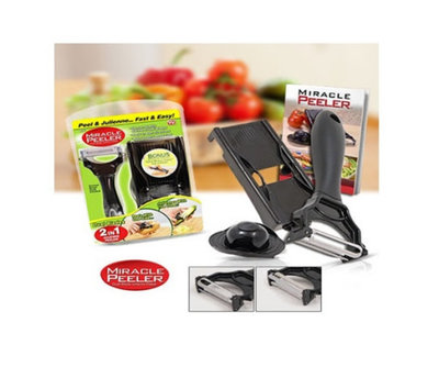 Miracle Peeler - Zwart - Kunststof - Dunschiller