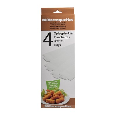 Muller Millecroquettes oplegplankjes - Wit - Kunststof - 28 x 12,6 cm