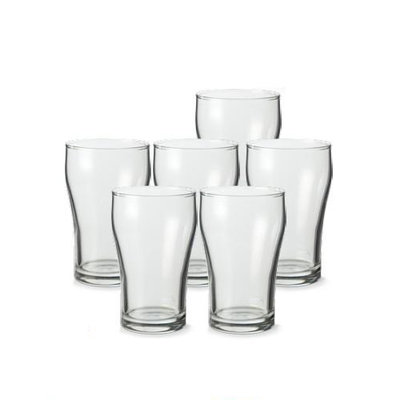 Kleine Cola glazen - Transparant - Glas - Set van 6 - 21 cl