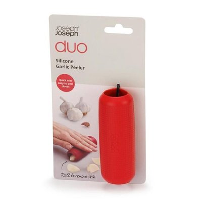 Joseph Joseph Duo silicone knoflook peller - Rood - Kunststof