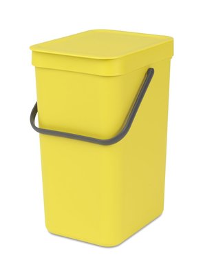Brabantia Sort & Go Prullenbak - Geel - Kunststof - 12 l
