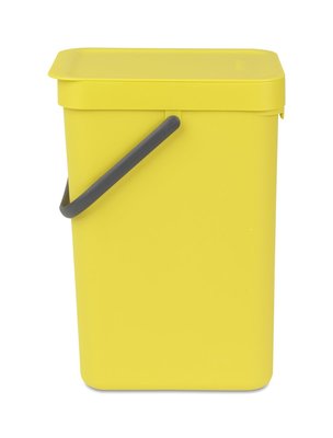 Brabantia Sort & Go Prullenbak - Geel - Kunststof - 12 l