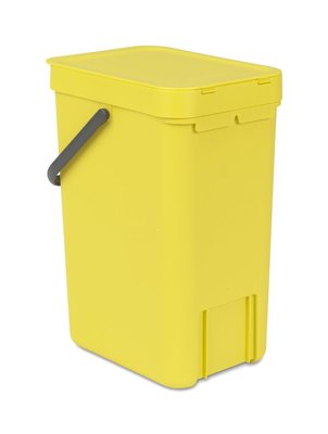 Brabantia Sort & Go Prullenbak - Geel - Kunststof - 12 l