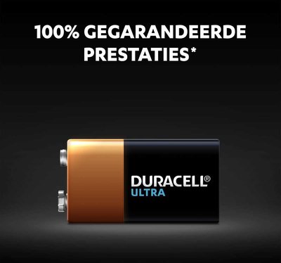 Duracell Ultra 9V Batterij - 1 stuk
