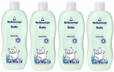 Melkmeisje Baby Wasgel - 300 ml - Voordeelverpakking - Set van 4