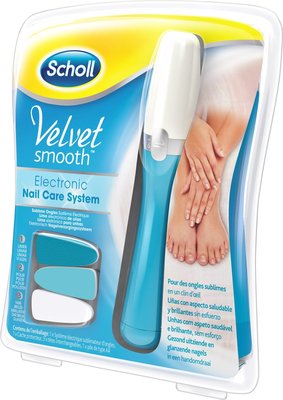 Scholl Velvet Smooth - Elektrisch nagelvijl - Blauw
