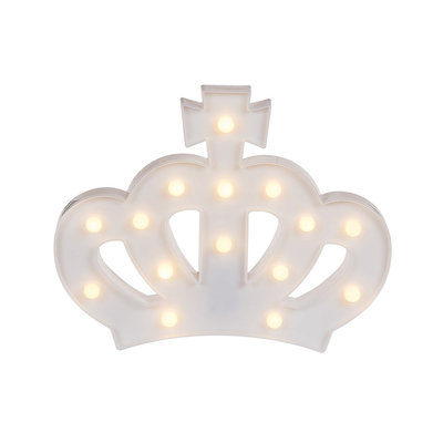 Led Kroon Lamp - Wit - Kunststof
