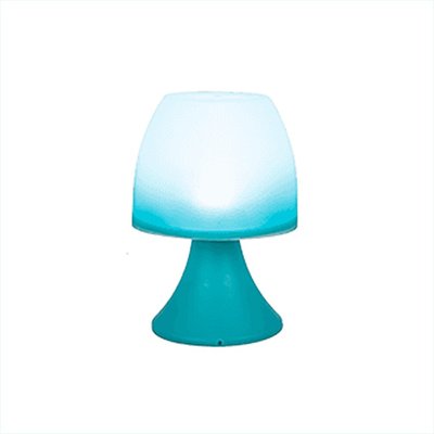 Led Tafellamp CECILE - Blauw - Kunststof - 19 x 12 cm