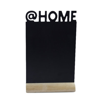 Decoratie Krijtbord op standaard Cadence - @Home - Zwart - Hout - 32x20 cm