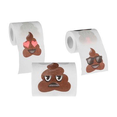 Emoji Poo wc papier - multicolor