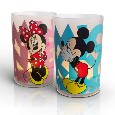 Philips Candlelights Disney - Mickey & Minnie - LED - Multicolor - Set van 2