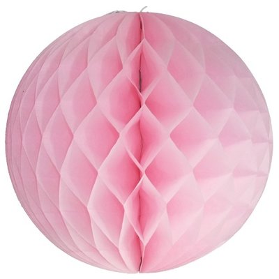 Honeycomb pompom - Roze - Rond - 15 cm