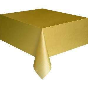 Tafelkleed - Goud - Plastic - 137x274cm