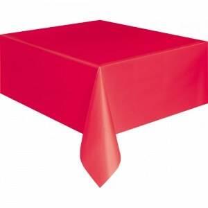 Tafelkleed - Rood - Plastic - 137x274cm