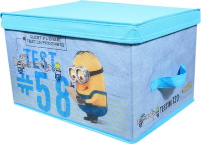 Minions opbergdoos - speelgoeddoos- opklapbare box – Blauw - 30x40x25