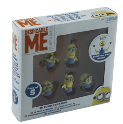 Minions 3D puzzelgum - set van 5