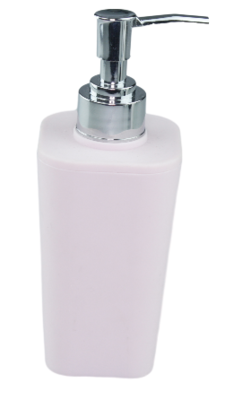 Zeepdispenser Krista - Roze/Zilver - Kunststof