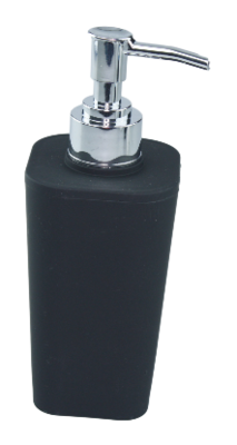 Zeepdispenser Krista - Zwart/Zilver - Kunststof