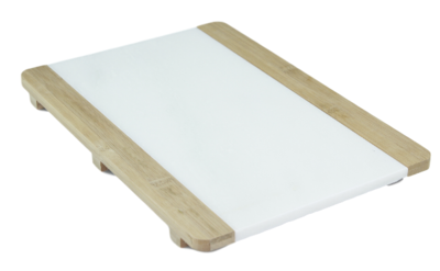 Presenteerplank JEROLD - Marmer / Bamboe - 22x31cm