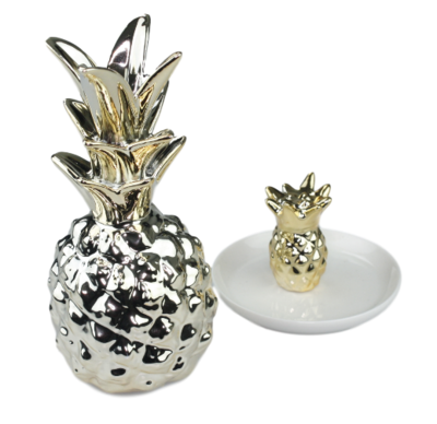 Ananas Ringhouder & Sieraden Schaaltje Lilian - Goud