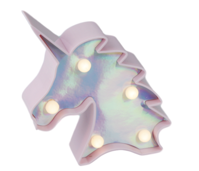 LED nachtlamp - Unicorn / Eenhoorn - Hoofd - Roze - 12.5x10.5x3cm
