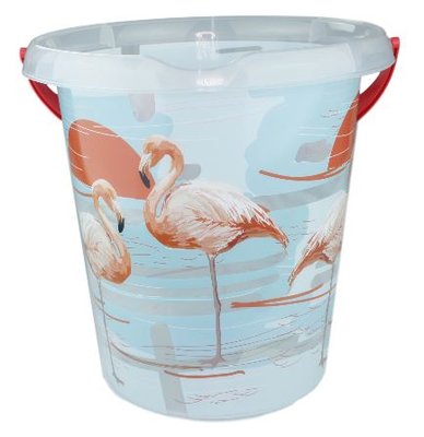 Emmer Flamingo - Transparant - 12 Liter - Ø 30 cm