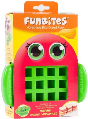 FunBites - Groen - Fruitsnijder - Kind - Vierkante stukjes