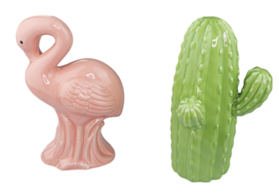 Decoratie cactus - Groen - 16x21.5cm