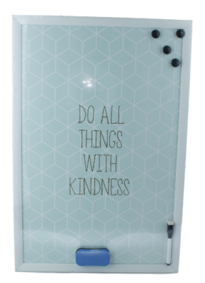 Memobord incl. Magneet & Marker Kamiel - Whiteboard - Magneet bord - Schrijfbord - 40x60cm