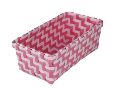 Gevlochten opbergmandjes SONNY - set van 4 - Roze - mandjes - opbergbakjes