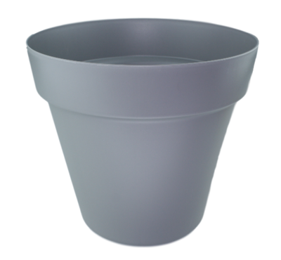 Bloempot JEROME (Maat M) - Grijs - Ø25 cm - 22 cm hoog - Rond