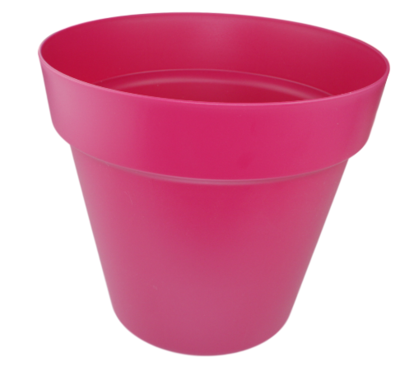 Bloempot Jerome (Maat L) - Fuchsia - Ø30 cm - 26.5 cm hoog - Rond
