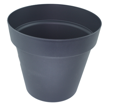 Bloempot Jerome (Maat S) - Donkergrijs - Ø20 cm - 17 cm hoog - Rond