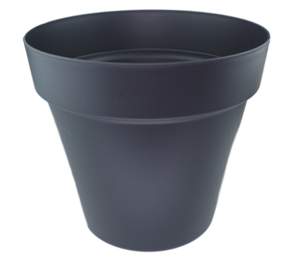 Bloempot Jerome (Maat L) - Donkergrijs - Ø30 cm - 26.5 cm hoog - Rond