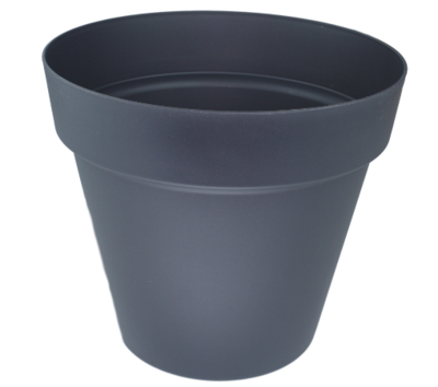Bloempot Jerome (Maat M) - Donkergrijs - Ø25 cm - 22 cm hoog - Rond