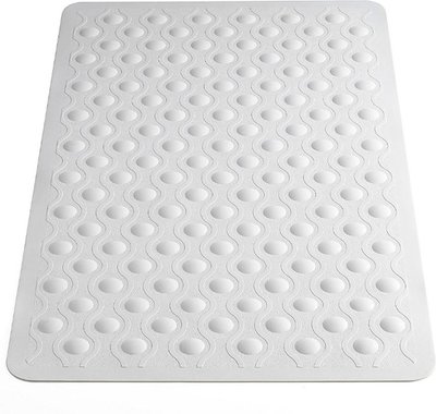 Rubberen Antislip Douchemat JORAN - Grijs - 54 x 54 cm - Badmat