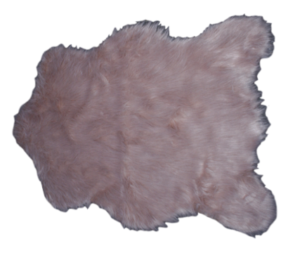 Schapenvacht WILLEKE - imitatie bont - Oud roze - 68 X 100 CM