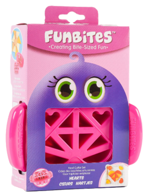 FunBites - Roze - Fruitsnijder - Kind - Hart stukjes
